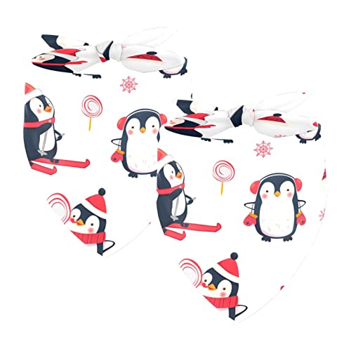 Weihnachtsmütze Winter Pinguin 2 Packungen Hundehalstücher Zubehör Hundeschal Kleine Mittel Große Größe Hunde Katzen Welpen Haustiere Weihnachtsmütze Winter Pinguin 2 Packungen Hundehalstücher Zubehör Hundeschal Kleine Mittel Große Größe Hunde Katzen Welpen Haustiere von Honexa