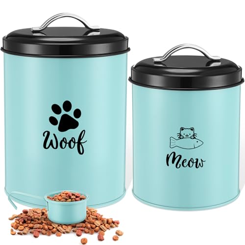 Honeydak Leckerli-Behälter für Hunde und Katzen, Metall, mit Deckel, Keksbehälter für Bauernhaus, Küche, Theke, grünes Leckerli-Glas, Lebensmittelaufbewahrung für Haustiere, 2 Stück Honeydak Leckerli-Behälter für Hunde und Katzen, Metall, mit Deckel, Keksbehälter für Bauernhaus, Küche, Theke, grünes Leckerli-Glas, Lebensmittelaufbewahrung für Haustiere, 2 Stück von Honeydak