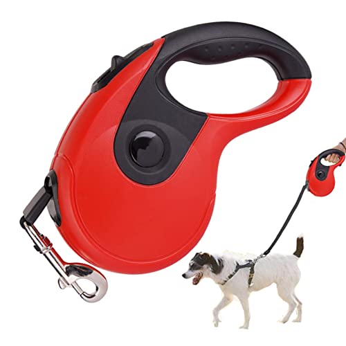 Lange einziehbare Hundeleine - Lange Leine für Hunde - Kleine Hundeleine mit ergonomischem, rutschfestem Griff, explosionsgeschützter, elastischer Verriegelung, 360-Grad-Drehung ohne Hongjingda von Hongjingda