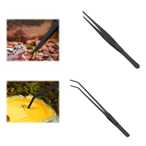 Hongoen 2 PCS Aquarium Pinzette Set, Gerade und Gebogen,Pinzette Lang,Lange Pinzette,Pinzette Aquarium,Reptilien Futterpinzette,Edelstahl Schützende Finger Pinzette für Reptilien, Wasserpflanze Hongoen 2 PCS Aquarium Pinzette Set, Gerade und Gebogen,Pinzette Lang,Lange Pinzette,Pinzette Aquarium,Reptilien Futterpinzette,Edelstahl Schützende Finger Pinzette für Reptilien, Wasserpflanze von Hongoen