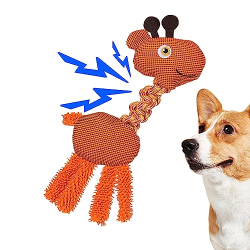 Honhoha Hunde-Quetschspielzeug, Plüsch-Soundspielzeug für Haustiere,Squeaky Pushies Kauspielzeug für Hunde - Entwicklungs- und Unterhaltungs-Plüschspielzeug für Hunde für Balkon, Innenhof, Camping, von Honhoha