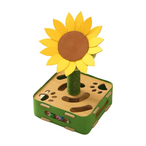 Honhoha Katzen Spielzeug | Stimulierendes Katzen Spielzeug Puzzle Sonnenblumen Design | Spiel und Bereicherung Kratzer für Training Geistige Beschäftigung | Indoor Spiel gegen Langeweile Honhoha Katzen Spielzeug | Stimulierendes Katzen Spielzeug Puzzle Sonnenblumen Design | Spiel und Bereicherung Kratzer für Training Geistige Beschäftigung | Indoor Spiel gegen Langeweile von Honhoha