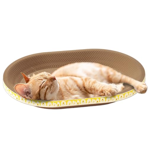 Honhoha Katzenbett aus Pappe, Pad Bowl Katze Karton Bett Kratzmatte, Dickes Lounge-Sofa für Katzen, Kätzchen, Katzenkratzschalen, Möbelschutz von Honhoha