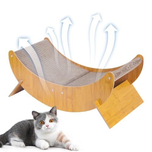 Honhoha Katzenkratzer | Karton-Pad-Spielzeug für Katzen - Atmungsaktives Katzenkratzbrett aus Pappe für kleine, mittelgroße Haustiere und Katzen von Honhoha