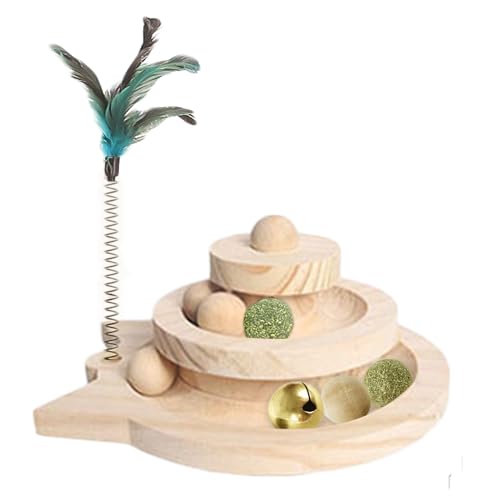 Honicemar 2-Lagiges Turm-Katzenspielzeug mit Ball und Schiene Interaktives Rollspielzeug mit 3 Arten von Bällen für Katzen zum Spielen im Innenbereich Kätzchenspaß, Geistige und Körperliche Bewegung Honicemar 2-Lagiges Turm-Katzenspielzeug mit Ball und Schiene Interaktives Rollspielzeug mit 3 Arten von Bällen für Katzen zum Spielen im Innenbereich Kätzchenspaß, Geistige und Körperliche Bewegung von Honicemar