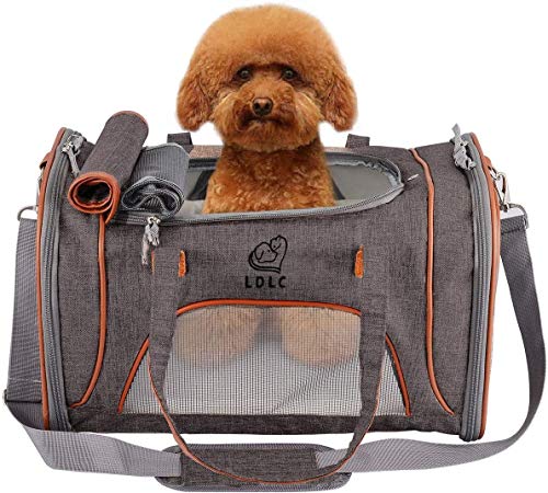 Honmao Haustier Tasche Ausgehen Tragbare Reisetasche Oxford Tuch Atmungsaktive Faltbare Reisetasche, für Kleine Haustiere, Hunde, Katzen von Honmao