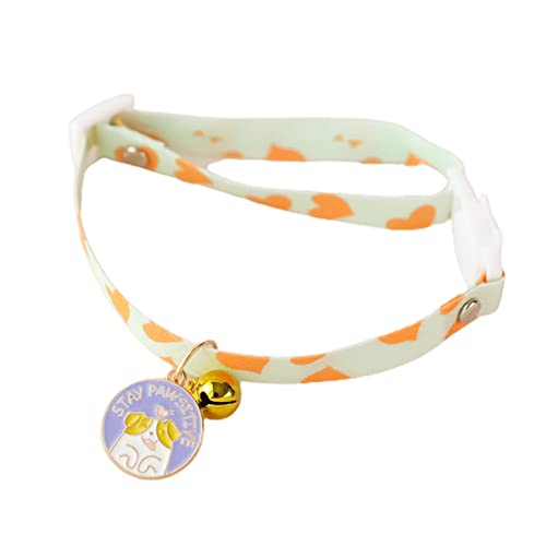 Honrane Haustierhalsband, Blumenmuster, niedlich, schöne Katze, Hund, Gürtel, feine Verarbeitung, verstellbar, Grün Honrane Haustierhalsband, Blumenmuster, niedlich, schöne Katze, Hund, Gürtel, feine Verarbeitung, verstellbar, Grün von Honrane