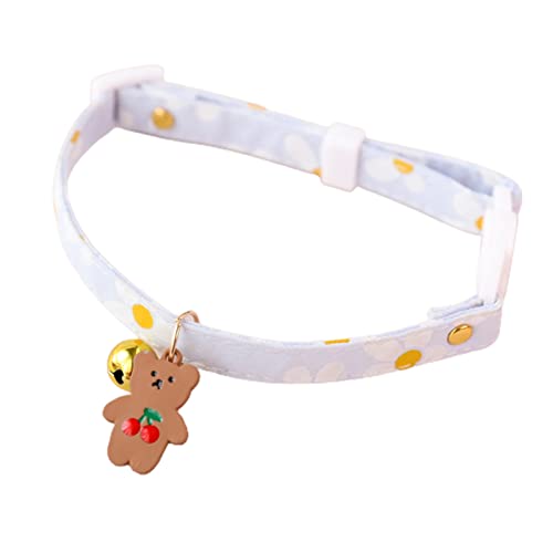Honrane Haustierhalsband, hübsch, atmungsaktiv, Glöckchen, für kleine Haustiere, Hund, Katze, Blau, B Honrane Haustierhalsband, hübsch, atmungsaktiv, Glöckchen, für kleine Haustiere, Hund, Katze, Blau, B von Honrane