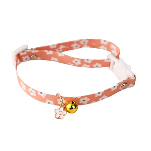 Honrane Hundehalsband, Blumenmuster, niedlich, niedlich, Katze, Hundehalsband, Gürtel, leicht zu tragen, flexibel, Rosa Honrane Hundehalsband, Blumenmuster, niedlich, niedlich, Katze, Hundehalsband, Gürtel, leicht zu tragen, flexibel, Rosa von Honrane
