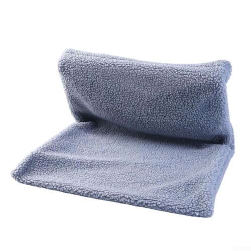 Heizkörperbett zum Aufhängen, warmer Korb für Haustiere, faltbarer Metallrahmen, Berber-Fleece (grau) von Honseadek