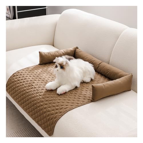 Hundedecke Sofa,Hundebett Katzenkissen Couch für Sofaschutz,Wasserfeste Rutschfester Unterseite, Möbelschutz für Kleine, Mittelgroße und Große Hunde und Katzen (90×120cm,Kamel) von HonunG