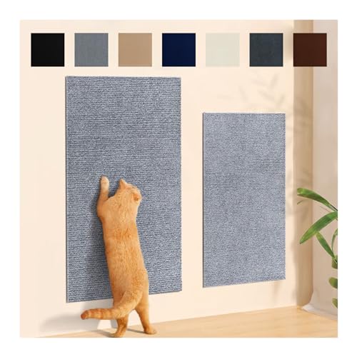 HonunGron Kletternder Katzenkratzer, Katzenkratzmatte für Katzenwand, Selbstklebend Kratzmatte Katze, Trimmbarer Teppich Matte Pad Katzenkratzbretter, für Teppiche Sofas Möbel (40x100cm,Beige) von HonunGron