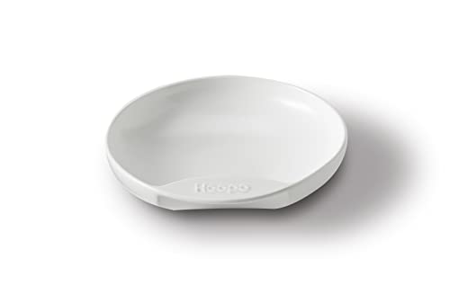 Hoopo® Plate Cat Food Bowl | Design cat Feeder Porcelain | Stable (White) von Hoopo