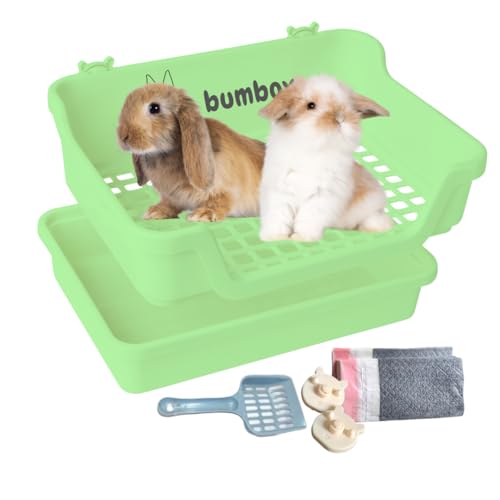 HoppScotch.bun Bumbox Große Kaninchentoilette, 40 cm Trainingskäfig mit Toilettenablage für Kleintiere, Grün HoppScotch.bun Bumbox Große Kaninchentoilette, 40 cm Trainingskäfig mit Toilettenablage für Kleintiere, Grün von HoppScotch.bun