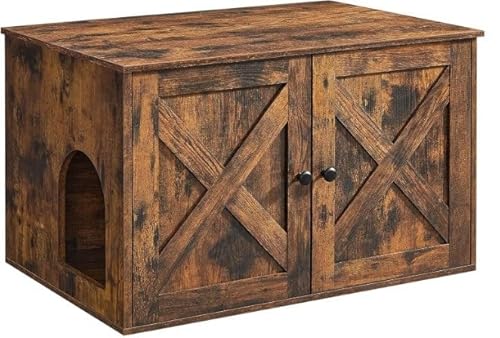Hoppa! Katzentoilette | Katzenhaus | Türen | Vintage-Braun-Schwarz Hoppa! Katzentoilette | Katzenhaus | Türen | Vintage-Braun-Schwarz von Hoppa!