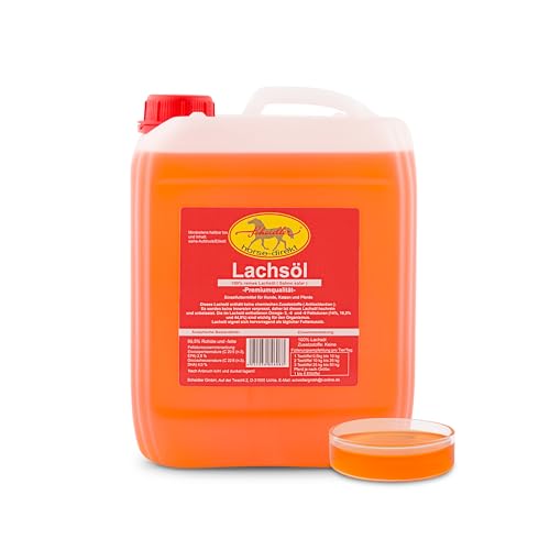 Horse-Direkt Lachsöl für Hunde, Katzen und Pferde, reines Fischöl, Barf Öl ohne Zusätze, reich an Omega-3, 6- und 9-Fettsäuren, natürliches Einzelfuttermittel, 2,5 Liter Horse-Direkt Lachsöl für Hunde, Katzen und Pferde, reines Fischöl, Barf Öl ohne Zusätze, reich an Omega-3, 6- und 9-Fettsäuren, natürliches Einzelfuttermittel, 2,5 Liter von Scheidler horse-direkt