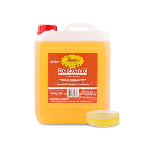 Reiskeimöl 10 Liter Kanister Für Pferde – Kann den natürlichen Muskelaufbau unterstützen - Einzelfuttermittel für Tiere Reiskeimöl 10 Liter Kanister Für Pferde – Kann den natürlichen Muskelaufbau unterstützen - Einzelfuttermittel für Tiere von Scheidler horse-direkt