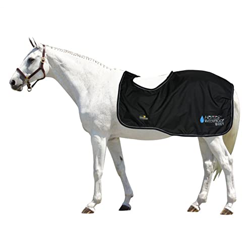 Horses, Pferdedecken Waterproof Warm, Wasserdicht, Weich, Bequem und Warm, Langlebig, Schwarz, 155 cm von Horses