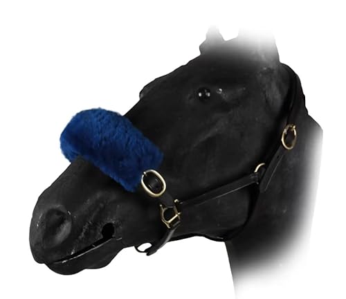 Horses Nasalin, sanfter Schutz für Ihr Pferd, verhindert Späne und Verletzungen, dämpft die Schnauze des Pferdes (blau) von Horses