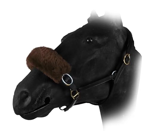 Horses Nasalin, sanfter Schutz für Ihr Pferd, verhindert Späne und Verletzungen, dämpft die Schnauze des Pferdes (braun) von Horses