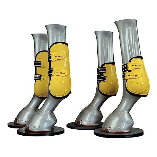 Horses PRO-Quick Soft Yellow XL Reitschutz-Set für Pferde, weich und strapazierfähig, maximaler Schutz vor Verletzungen und Schnitte von Horses