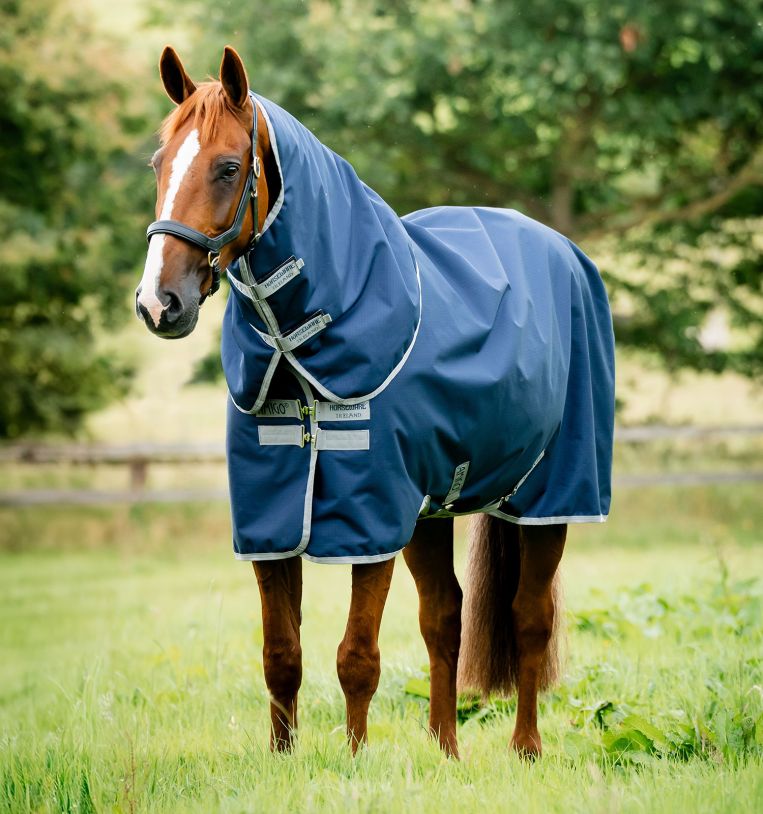 Horseware Amigo 0g Ripstop 900D Plus Turnout  Navy/ Titanium Grey, Gr. 130 cm (6'0") von Horseware
