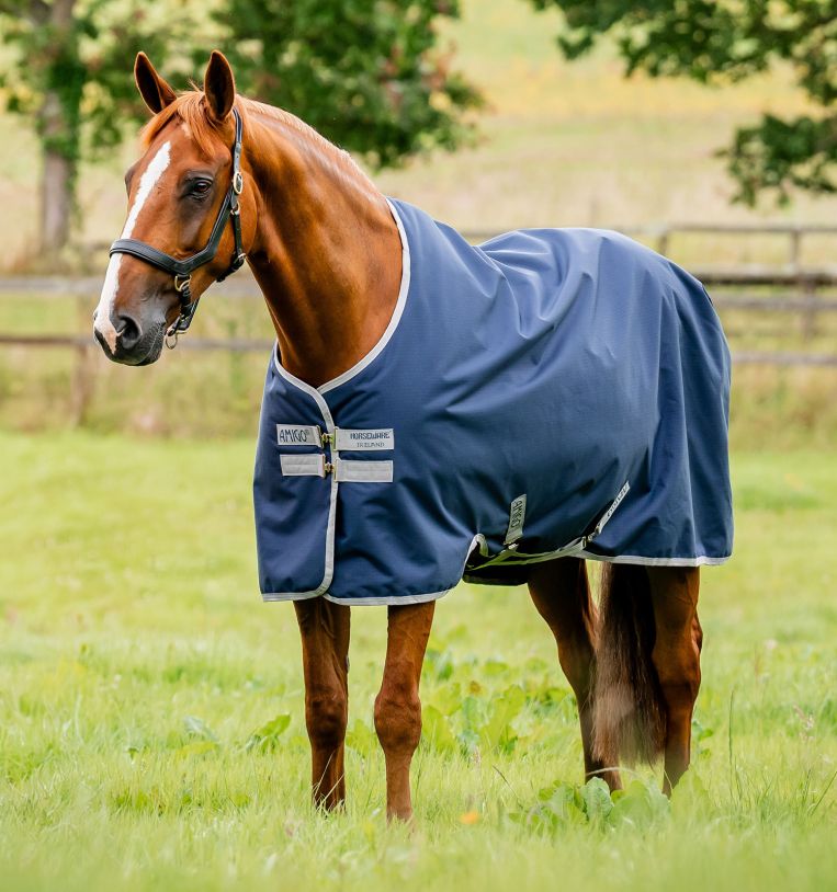 Horseware Amigo 0g Ripstop 900D Turnout   Navy/ Titanium Grey, Gr. 160 cm (7'0") von Horseware