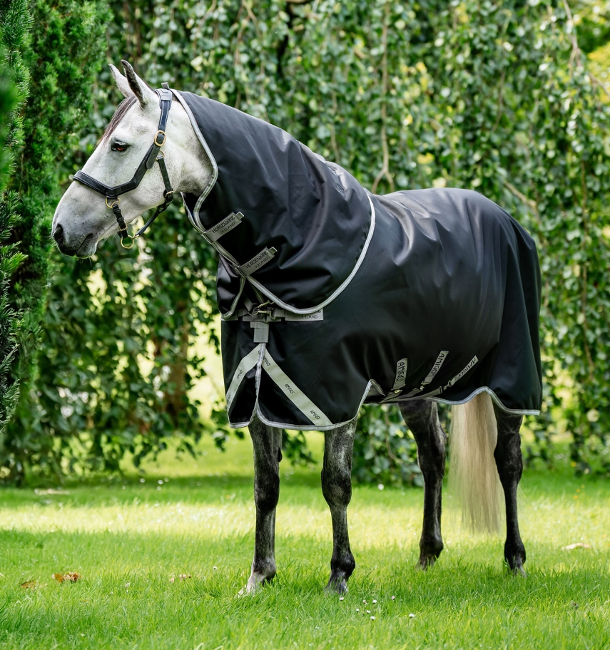 Horseware Amigo 1200D Plus Turnout 100g Black/Titanium Grey & Silver, Gr. 145 cm Horseware Amigo 1200D Plus Turnout 100g Black/Titanium Grey & Silver, Gr. 145 cm von Horseware