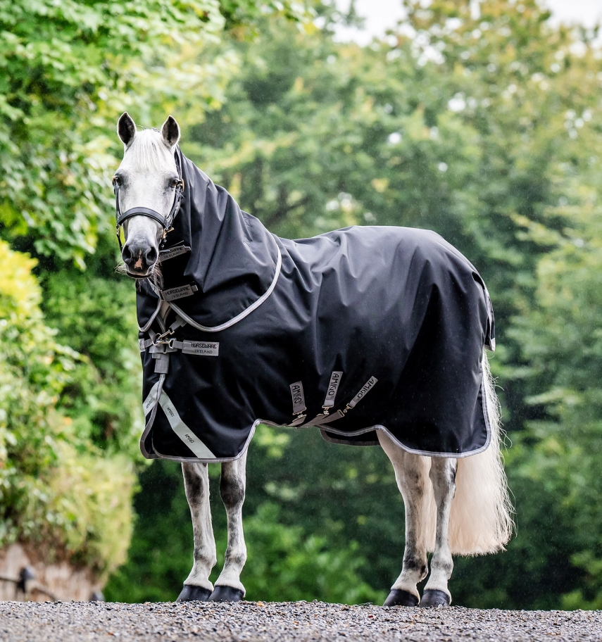 Horseware Amigo 1200D Plus Turnout 250g Black/Titanium Grey & Silver, Gr. 130 cm Horseware Amigo 1200D Plus Turnout 250g Black/Titanium Grey & Silver, Gr. 130 cm von Horseware