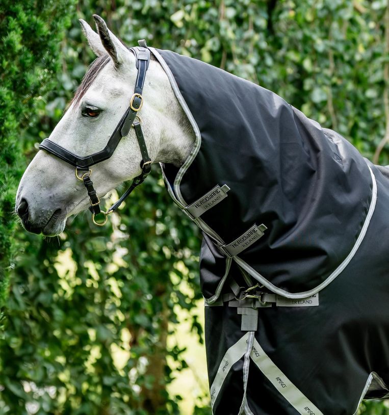 Horseware Amigo 1200D Xl Turnout Hood 150g Black/Titanium Grey & Silver, Gr. M Horseware Amigo 1200D Xl Turnout Hood 150g Black/Titanium Grey & Silver, Gr. M von Horseware