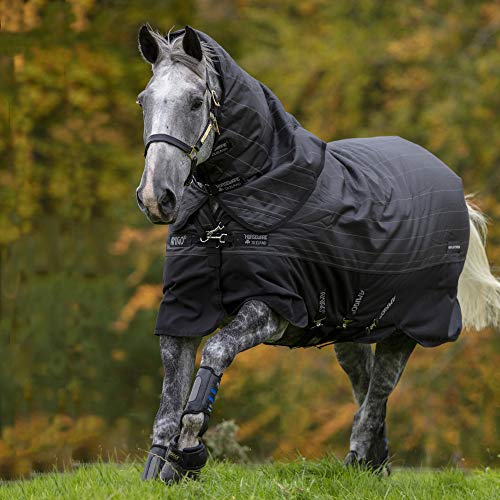 Horseware Amigo Bravo 12 Reflectech Plus Mittlerewahlbeteiligung Teppich 160cm Black/Reflective von Horseware