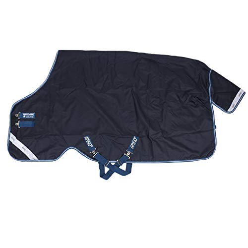 Horseware Amigo Bravo 12 - Winterdecke oder Regendecke 125cm ohne Füllung navy/navy & white von Horseware