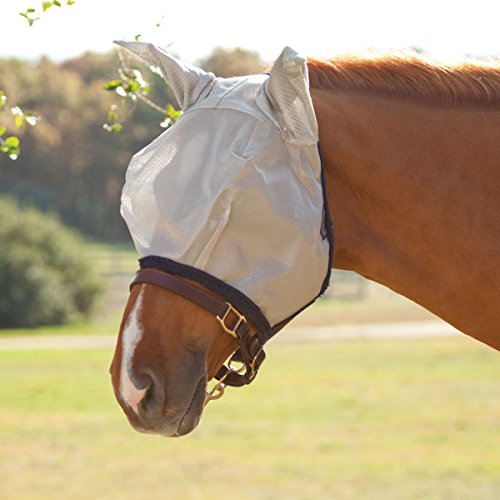 Horseware Amigo Fliegenmaske, unisex, Navy / Silber von Horseware