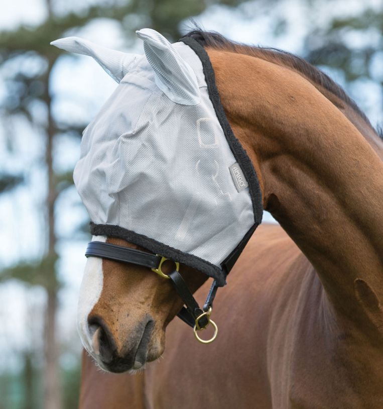 Horseware Amigo Fliegenmaske Silver/ Dark Grey, Gr. Cob Horseware Amigo Fliegenmaske Silver/ Dark Grey, Gr. Cob von Horseware