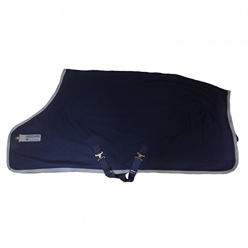 Horseware Amigo Jersey Cooler Abschwitzdecke Navy/Silver 130cm von AMIGO