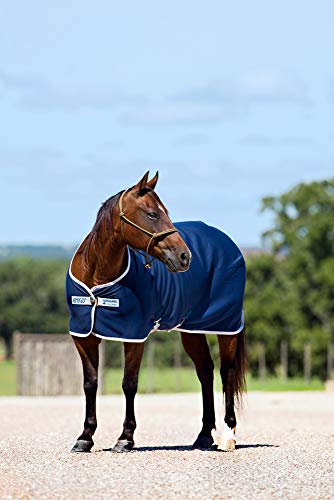 Horseware Amigo Jersey Cooler Abschwitzdecke Navy/Silver 140cm von Horseware