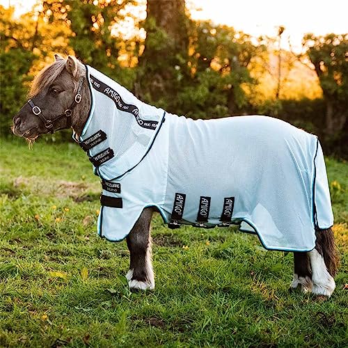 Horseware Amigo Petite Bug Rug, Größe:65 cm / 3'3, Farbe:Azure Blue/Black von Amigo