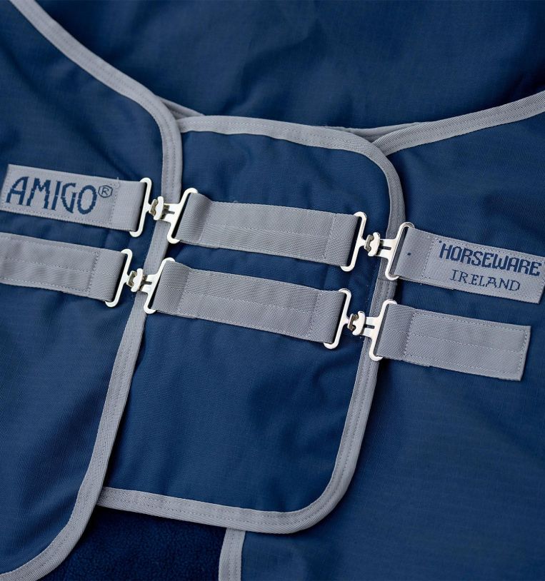 Horseware Amigo Straight Brusterweiterung Navy/Titanium Grey, One Size Horseware Amigo Straight Brusterweiterung Navy/Titanium Grey, One Size von Horseware