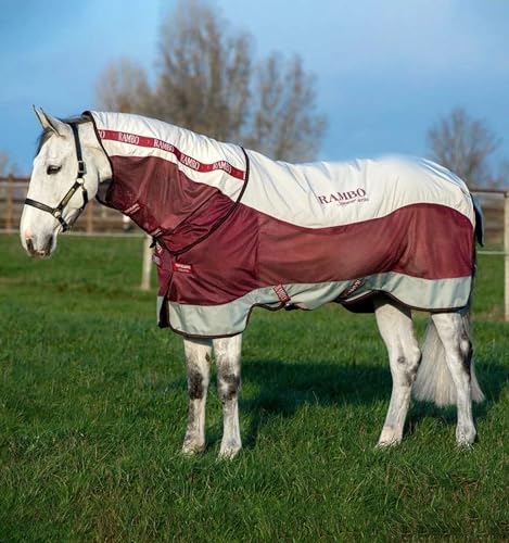 Horseware Rambo Summer Series 0g - Grey/Burgundy, Größe:140 Horseware Rambo Summer Series 0g - Grey/Burgundy, Größe:140 von Horseware