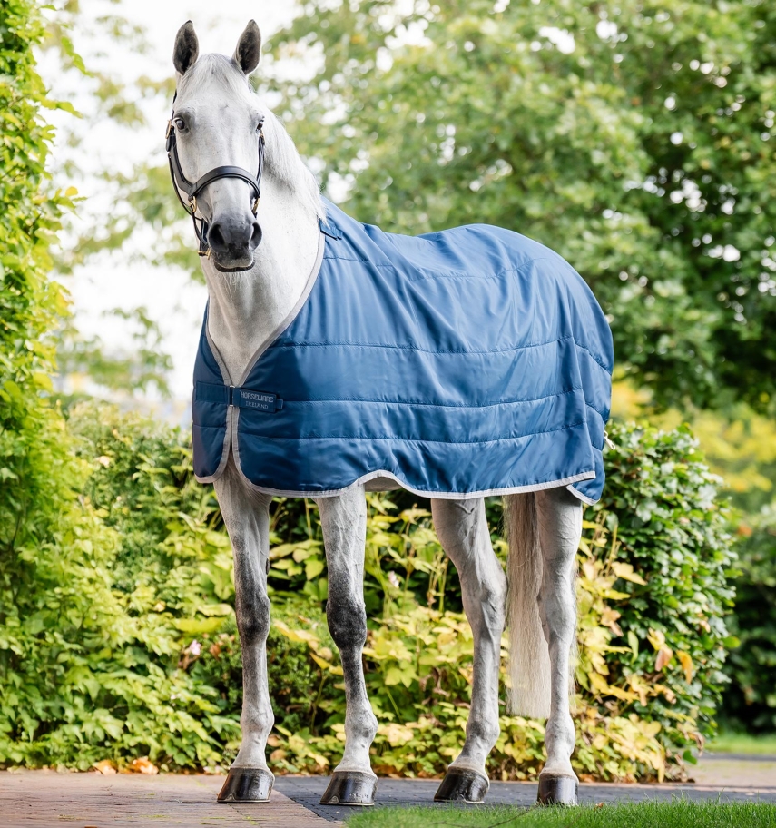 Horseware Ionic Therapy Liner 50g Imperial Blue/Silver & Navy, Gr. 130 cm von Horseware