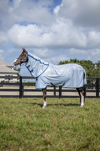 Horseware Ireland Amigo Bug Rug Plus Azurblau/Marineblau & Electric Blue 84 von Horseware