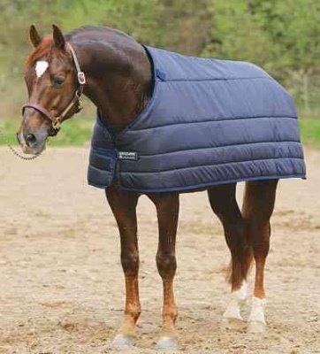 Horseware Irland Pferdedecke, 200 g, Pferde-Outdoordecke, ABAD62, Navy/Navy, 6'9" (206cm) von Horseware