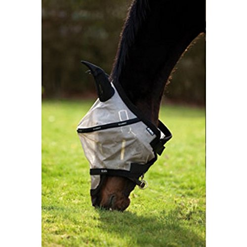 Horseware Rambo Fliegenmaske Plus, Größe:Full, Farbe:Silver/Navy von Horseware