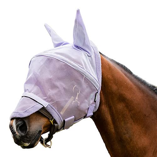 Horseware Rambo Fly Mask Plus Non Treated, Größe:Warmblut, Farbe:Lavender von Horseware