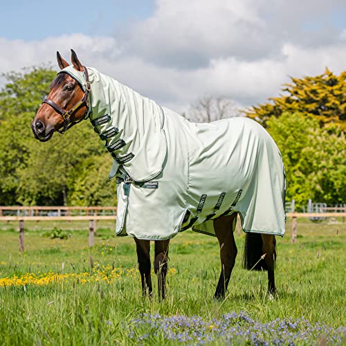 Horseware Rambo Hoody Green/sage Ekzemerdecke Fliegendecke (155) von RAMBO