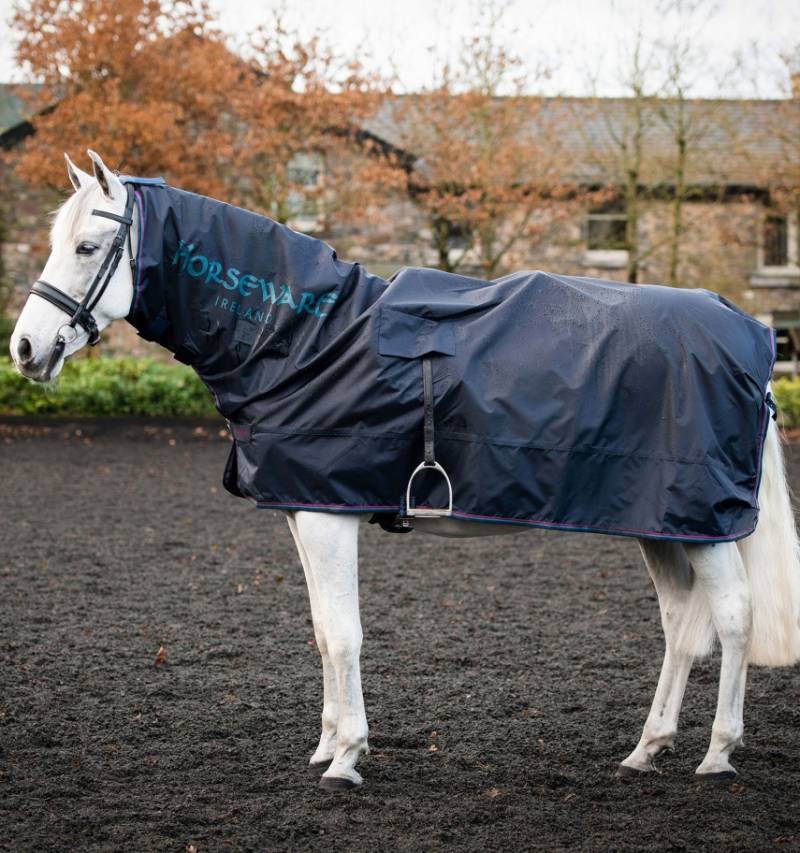 Horseware Rambo Mack in a Sack Navy/Burgundy & Teal & Navy, Gr. X Large Horseware Rambo Mack in a Sack Navy/Burgundy & Teal & Navy, Gr. X Large von Horseware