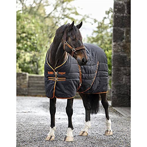 Horseware Rambo Stable 200g - Black/Orange, Größe:130 Horseware Rambo Stable 200g - Black/Orange, Größe:130 von Horseware