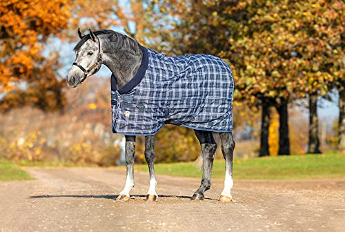 Horseware Rhino Original Stable Medium 250, Größe:160 cm / 7'0, Farbe:Navy Check von Horseware