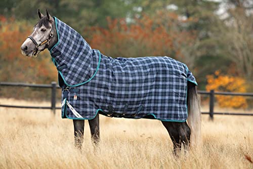 Horseware Rhino Plus Turnout Medium 250g, Größe:140 cm / 6'3, Farbe:Navy Check von Horseware