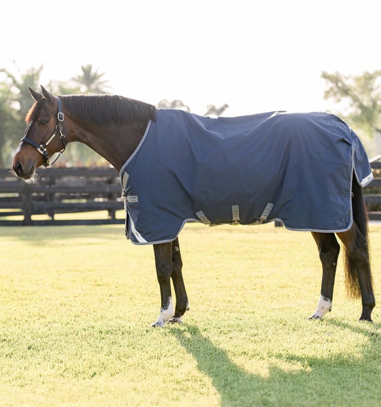 Horseware Rhino Turnout 0g Navy/Titanium Grey & Classic Blue, Gr. 145 cm Horseware Rhino Turnout 0g Navy/Titanium Grey & Classic Blue, Gr. 145 cm von Horseware